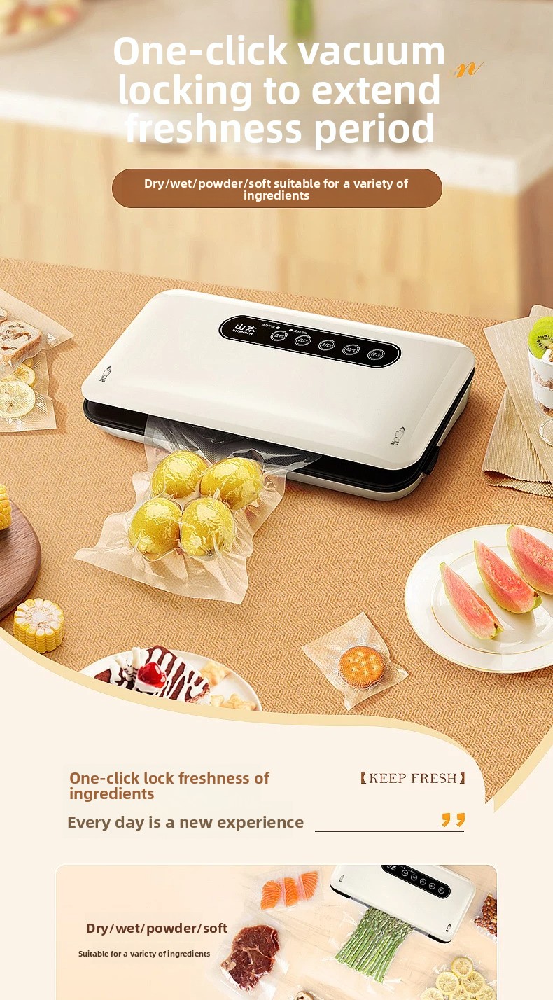 Food Storage Vacuum Sealer Machine - Mini Vakum Kapatma Makinesi Otomatik Ev