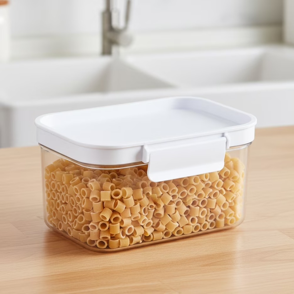 Food Storage Organizer - Küçük Dikdörtgen Plastik Kiler Gıda Saklama
