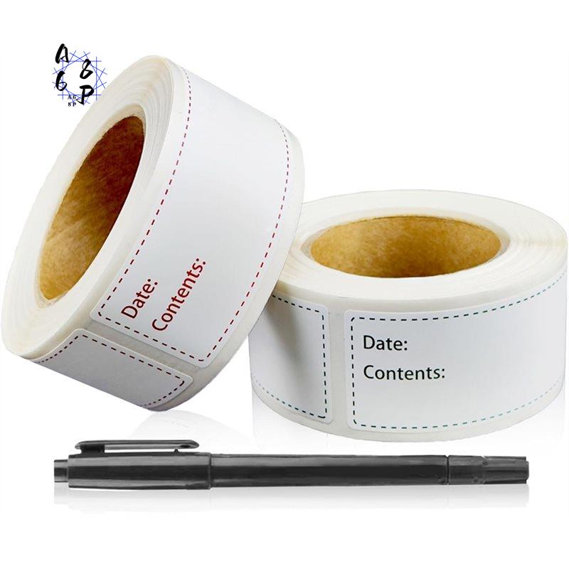 Food Storage Label - A68P-300 Adet Gıda Depolama İçin Çıkarılabilir