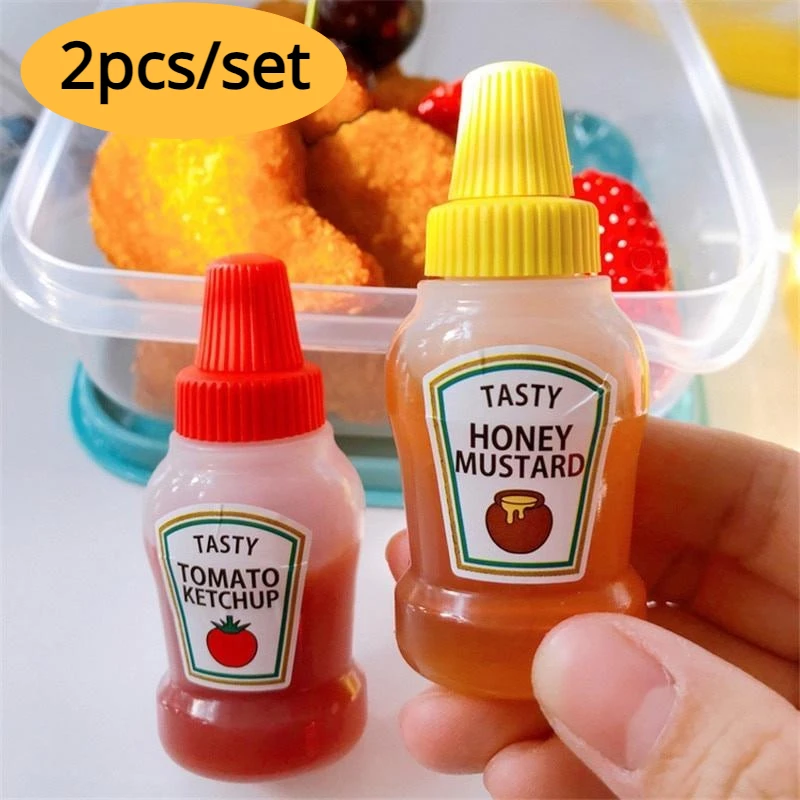 Salad Dressing Bottle - 2 adet/takım 25ML Mini domates ketçap