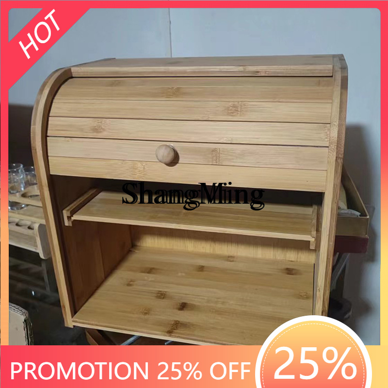 Food Storage Rack - SM Ev Tipi Bambu Ekmek Saklama