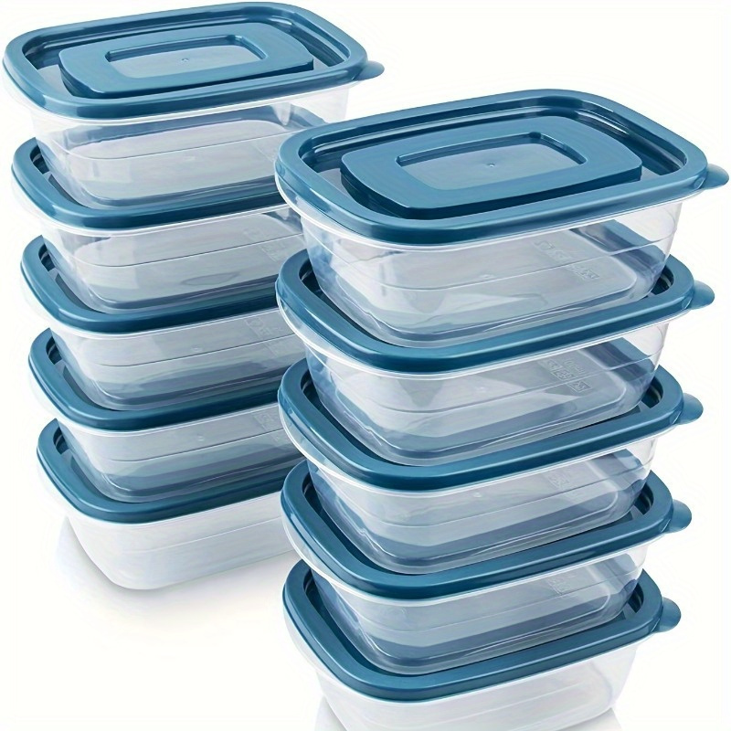Food Storage Warehouse - 6'lı Şeffaf İstiflenebilir Plastik Gıda Saklama