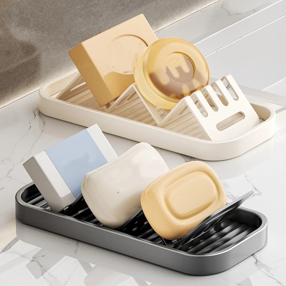 Food Storage Rack - Su geçirmez W-Şekilli Sabunluk Yer Tasarruflu