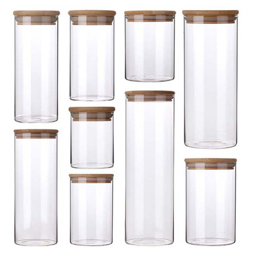 Food Storage Glass Box - 4/8 adet 250ml 500ml 1000ml Cam