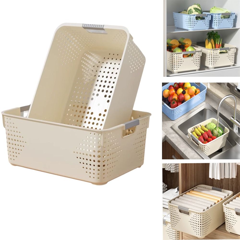 Food Storage Without Plastic - Dayanıklı Plastik Saklama Sepeti İstiflenebilir Oyuk