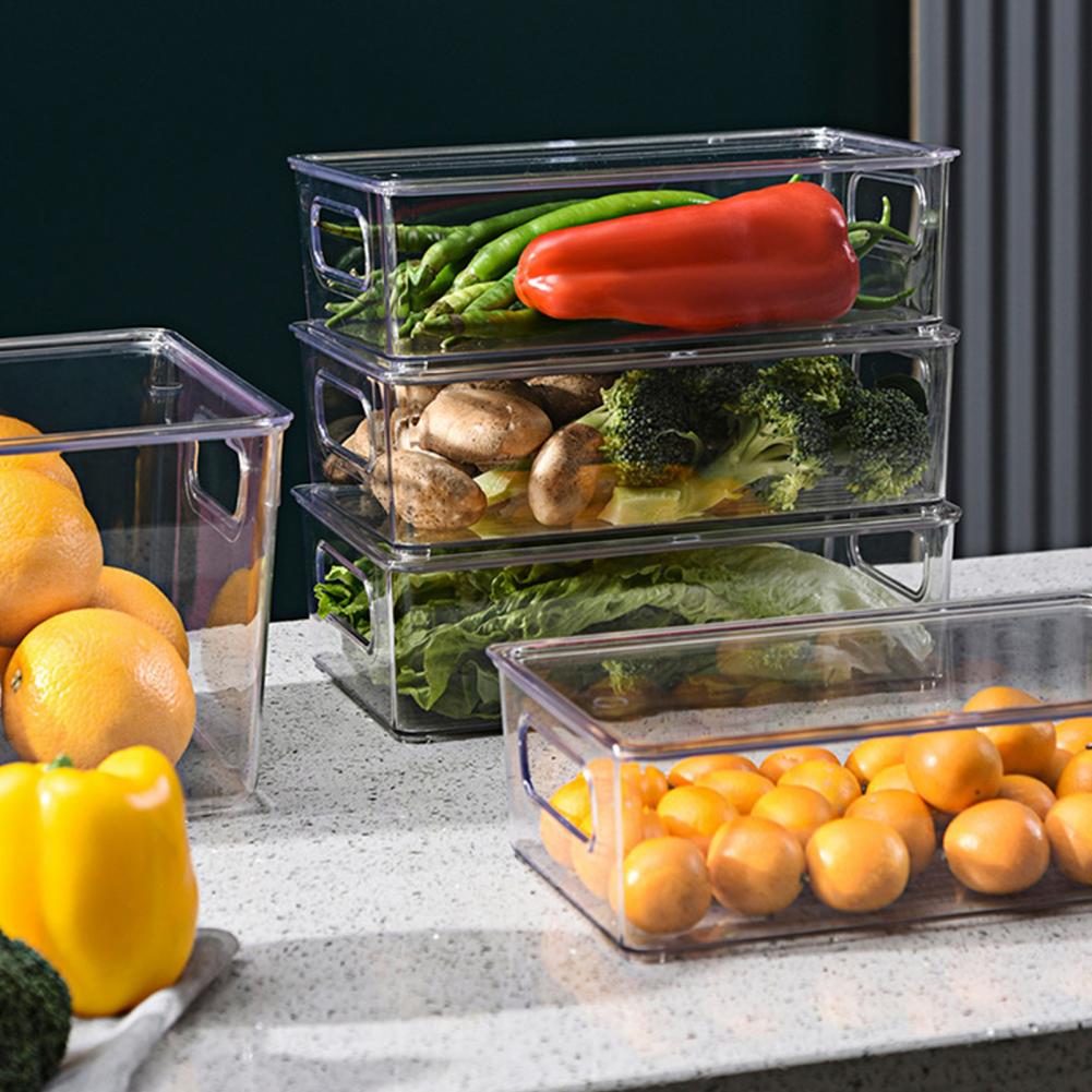 Stackable Pantry Bin - Küçük Eşya Düzenleyici Saklama Kutusu, Saplı,