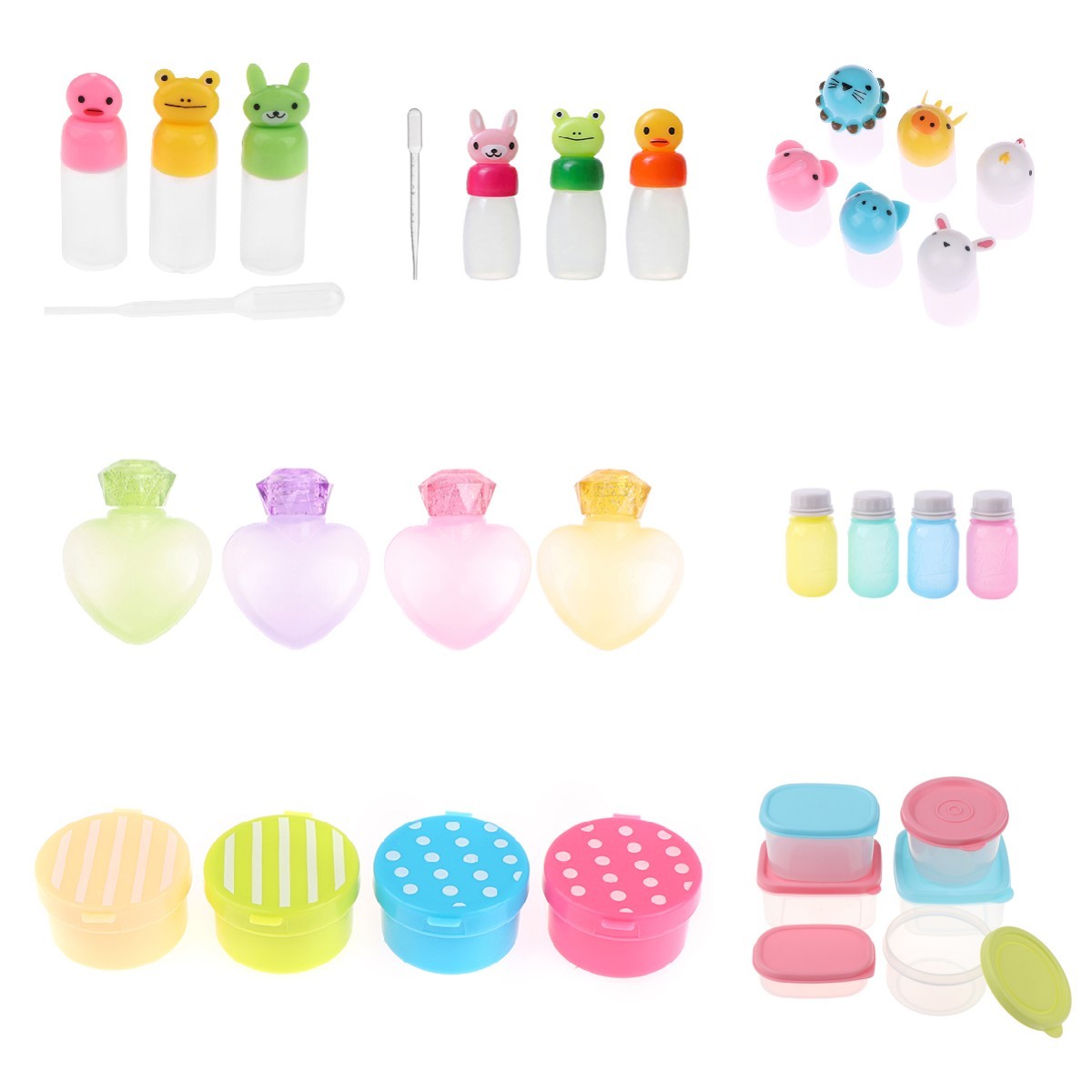 Salad Dressing Bottle - 2-10 adet Mini sezon sos şişesi
