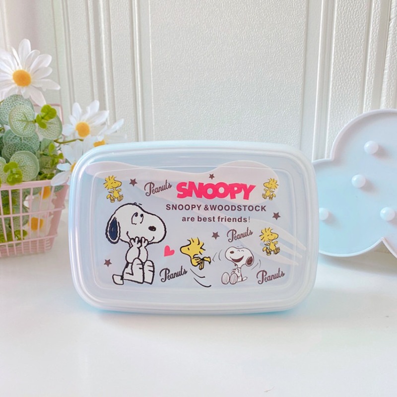 Food Storage System - Kawaii Snoopy Yemek Kutusu Kaşık Çatal