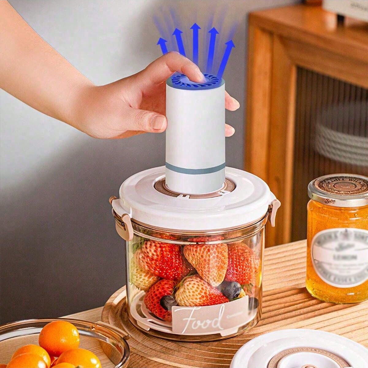 Food Storage Refrigerator - 1 Mutfak Gıda Sınıfı Vakumlu Kap,