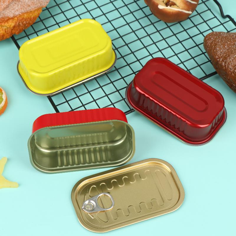 Food Storage Organizer - 2 adet dikdörtgen Mini mühürlü metal