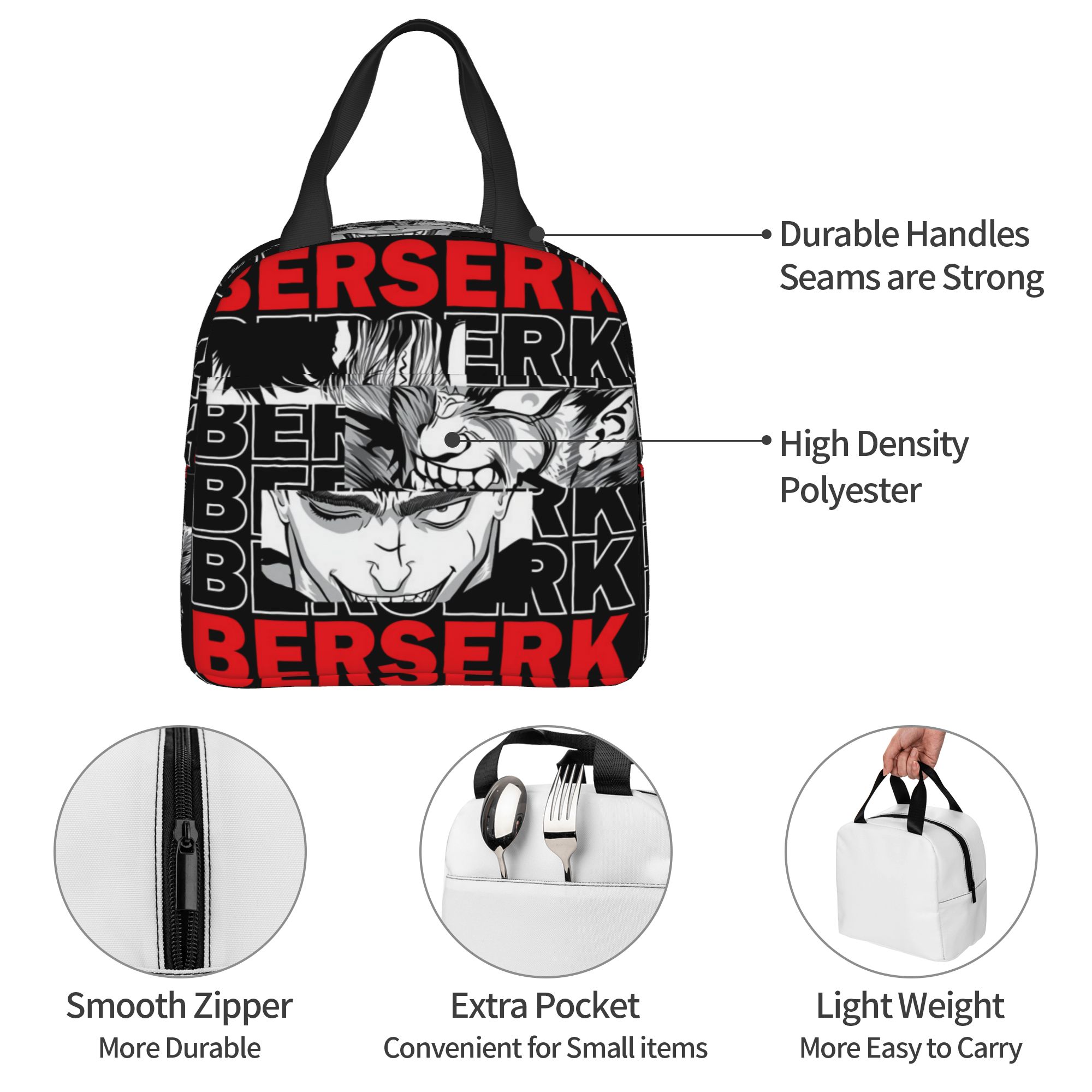 Food Storage Roll Bags - B-Berserks Termal Yalıtımlı Öğle Yemeği Çantası