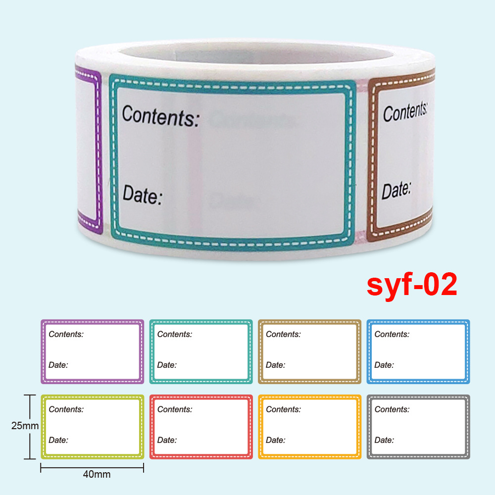 Food Storage Label - Güvenli Tarih Gıda kataloğu Depolama Kendinden