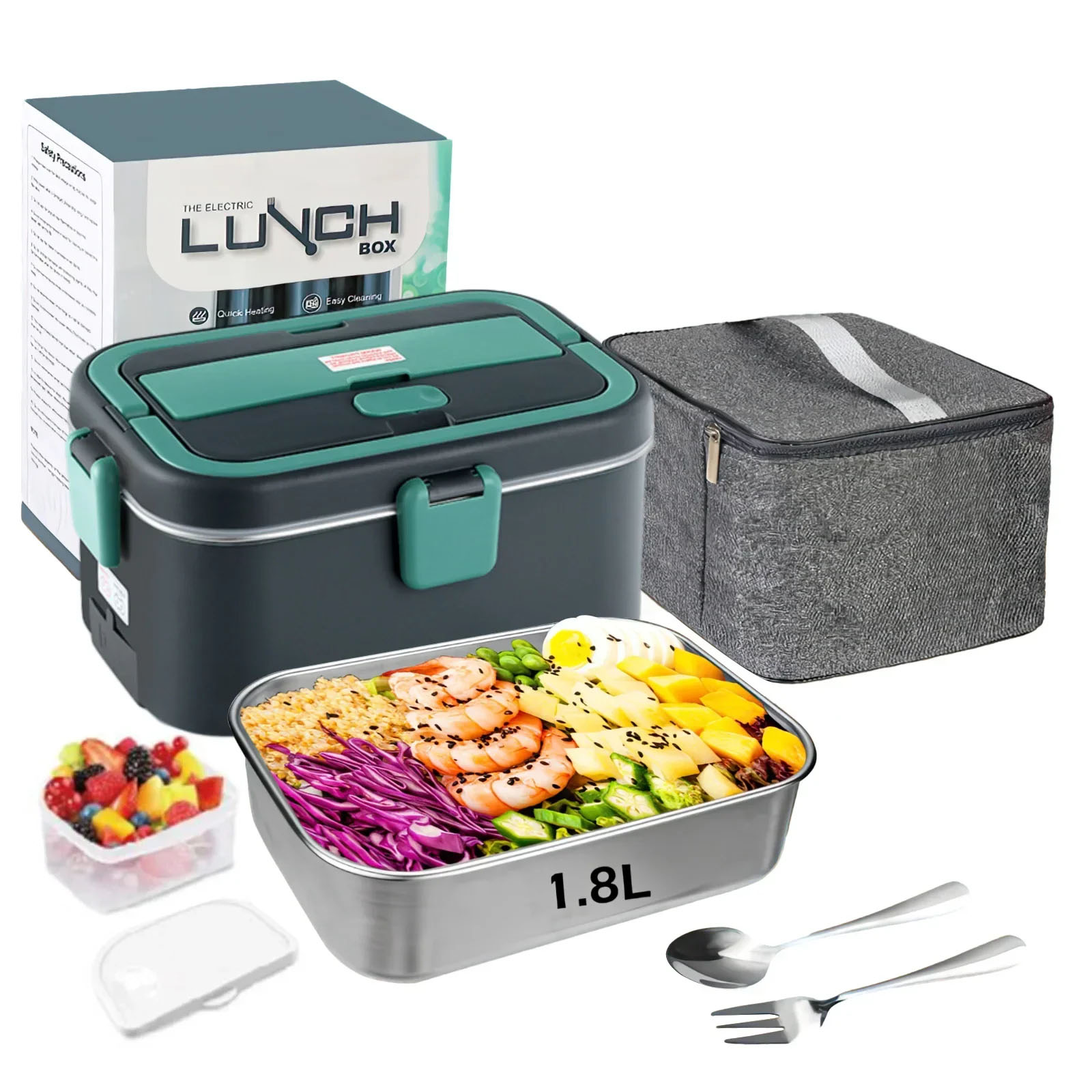Food Storage Camping - Elektrikli Öğle Yemeği Kutusu Gıda Isıtıcı