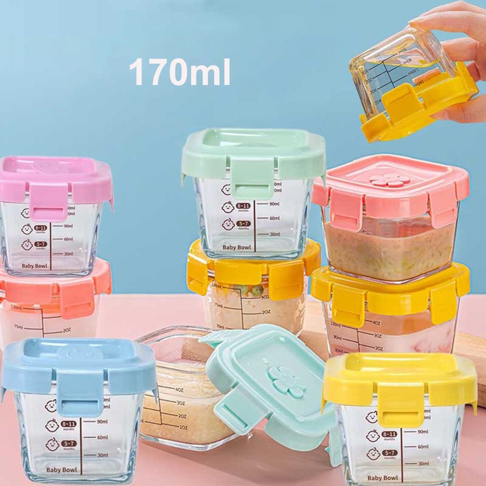 Food Storage Glass Box - 170ml cam gıda saklama kutusu dondurulmuş