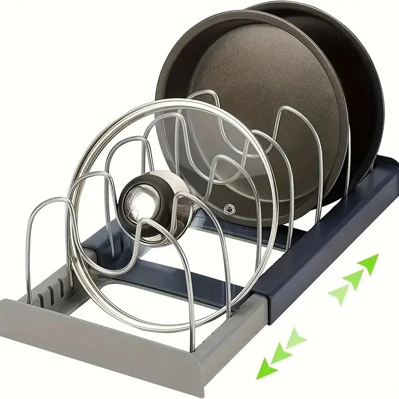 Food Storage Rack - Genişletilebilir Paslanmaz Çelik Depolama Rafı Mutfak
