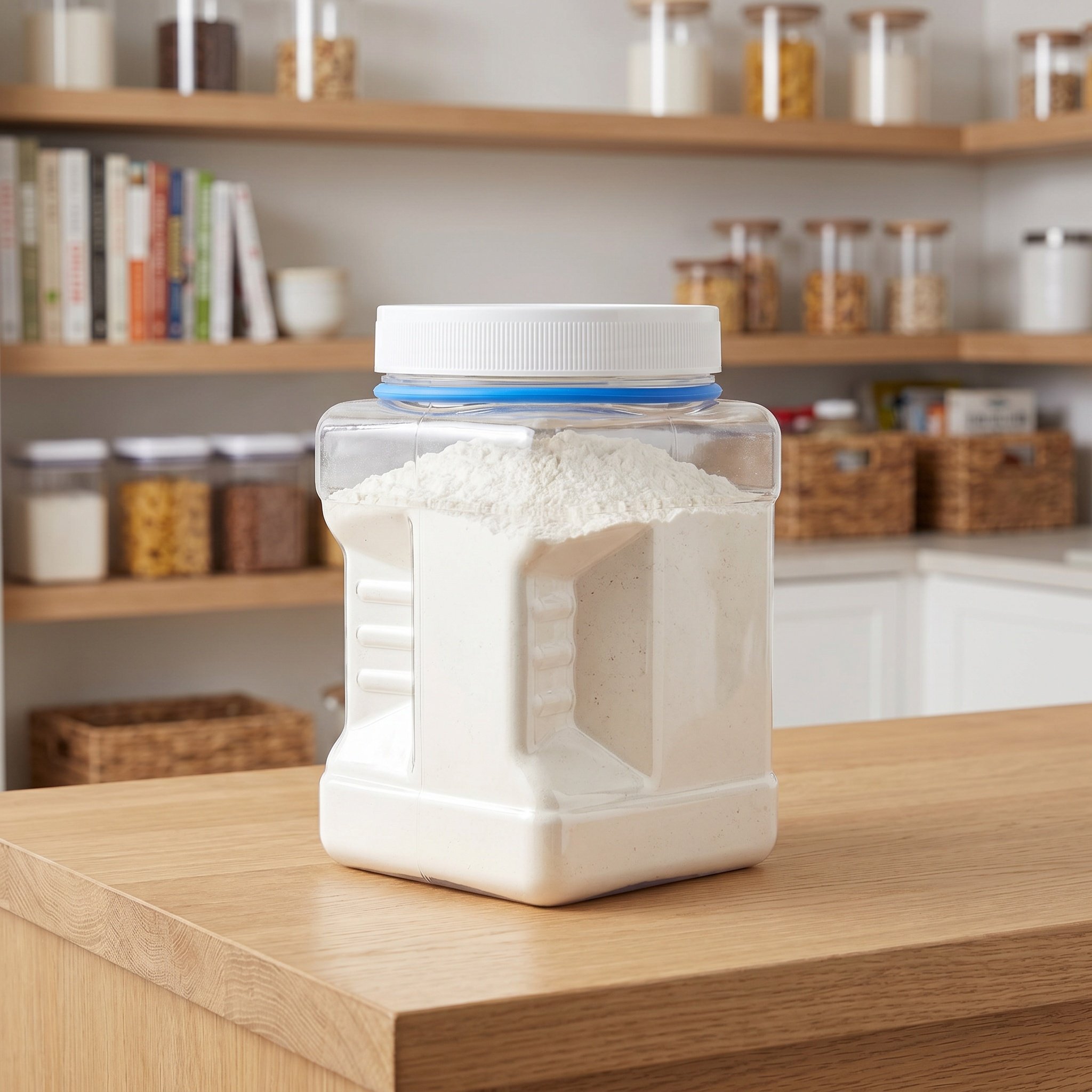 Food Storage Organizer - 6 Adet Şeffaf Kare Hava Geçirmez