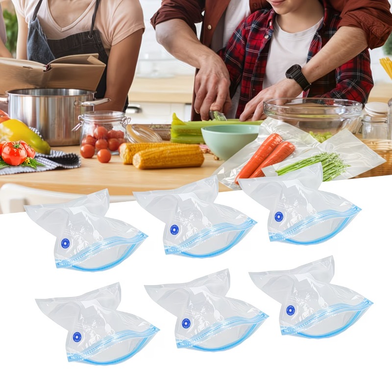Food Storage Long Term - Profesyonel Vakumlu Poşet Seti, El Pompası
