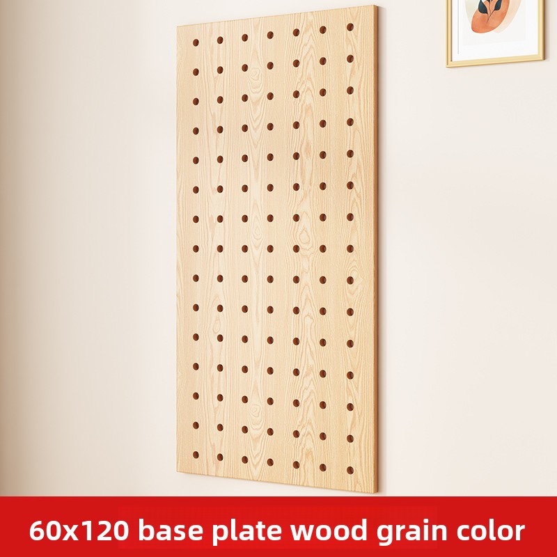 Food Storage Organizer - Masif Ahşap İskandinav Pegboard Duvar Rafı