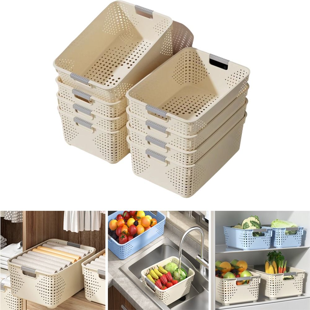 Food Storage Without Plastic - Dayanıklı Plastik Saklama Sepeti Oyuk Tasarımlı
