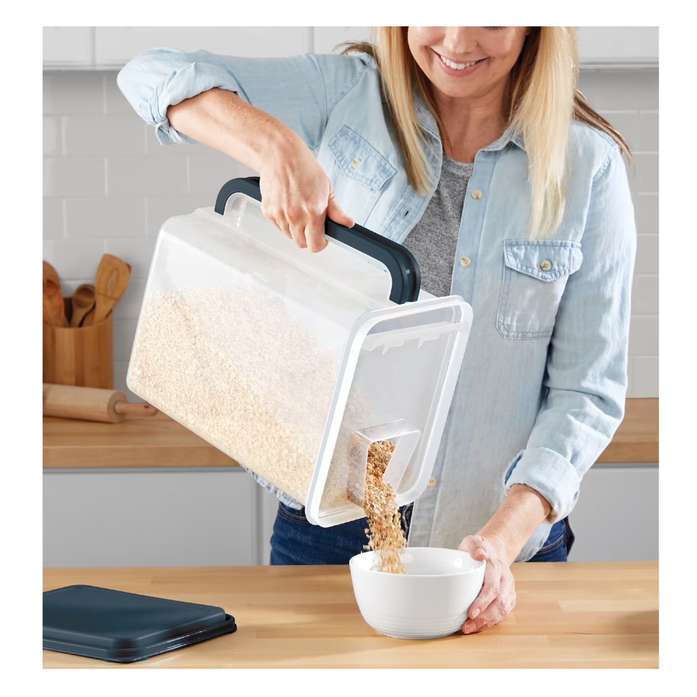 Food Storage Organizer - Büyük Kapasiteli Plastik Gıda Saklama Kabı,