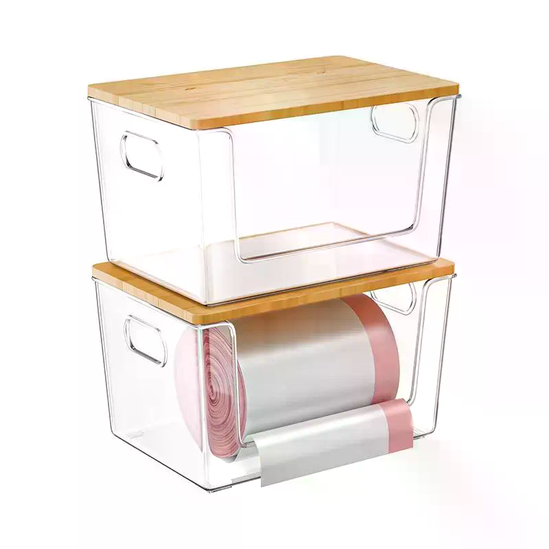 Ahşap Kapaklı İstiflenebilir K - Stackable Pantry Bin incelemesi ve fiyatı