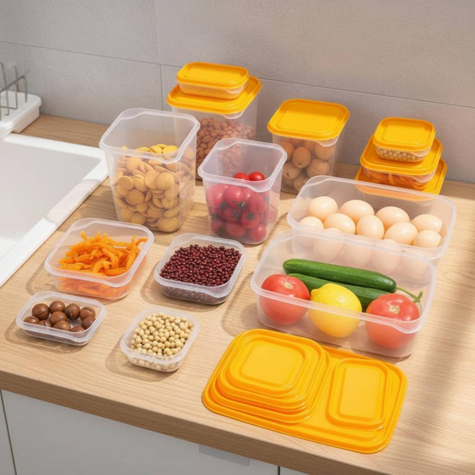 17 Parça Buzdolabı Saklama Kut - Food Storage Refrigerator incelemesi ve fiyatı