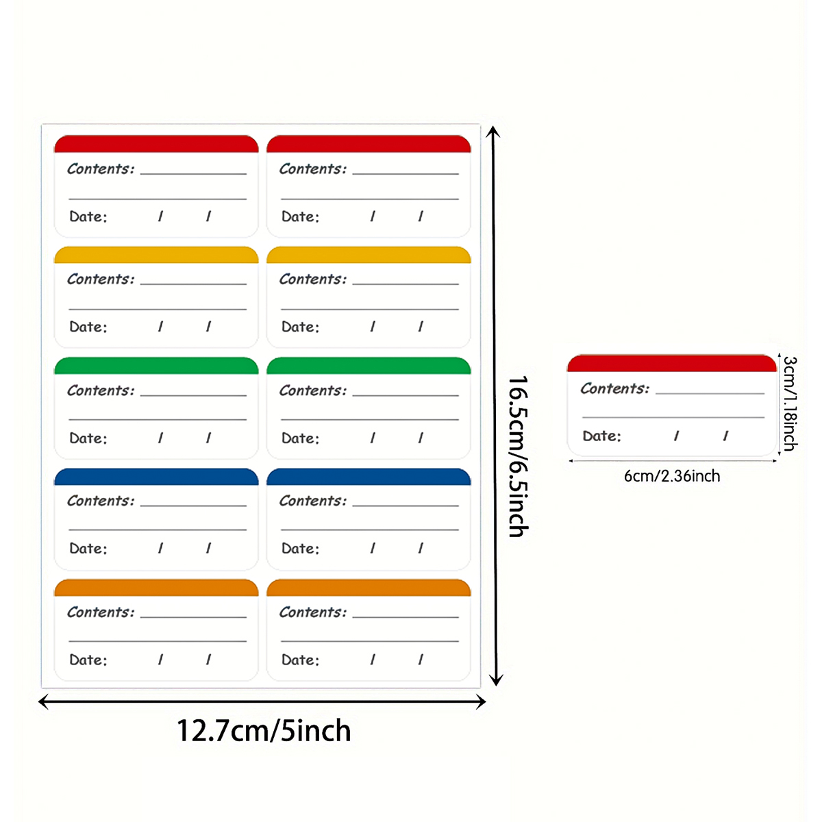 100 Adet Dondurucu Etiketleri  - Food Storage Label incelemesi ve fiyatı