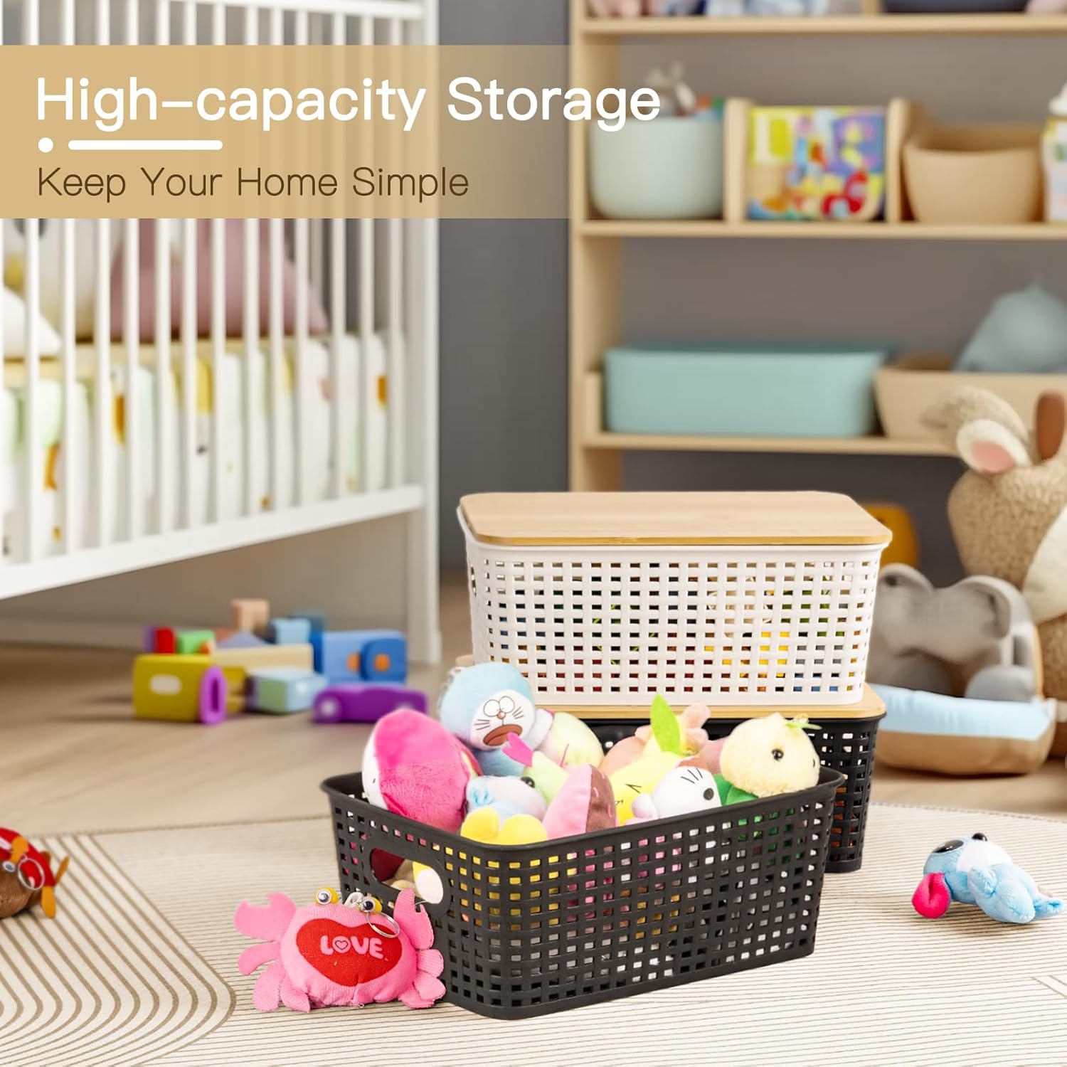 1 adet bambu kapaklı plastik s - Stackable Pantry Bin incelemesi ve fiyatı