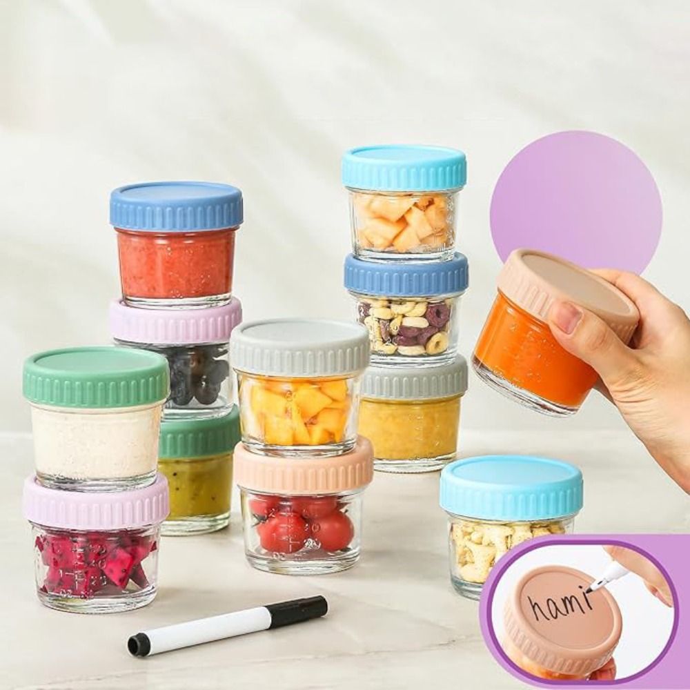 6 adet Mason Kavanoz Cam Bebek - Food Storage Glass Box incelemesi ve fiyatı