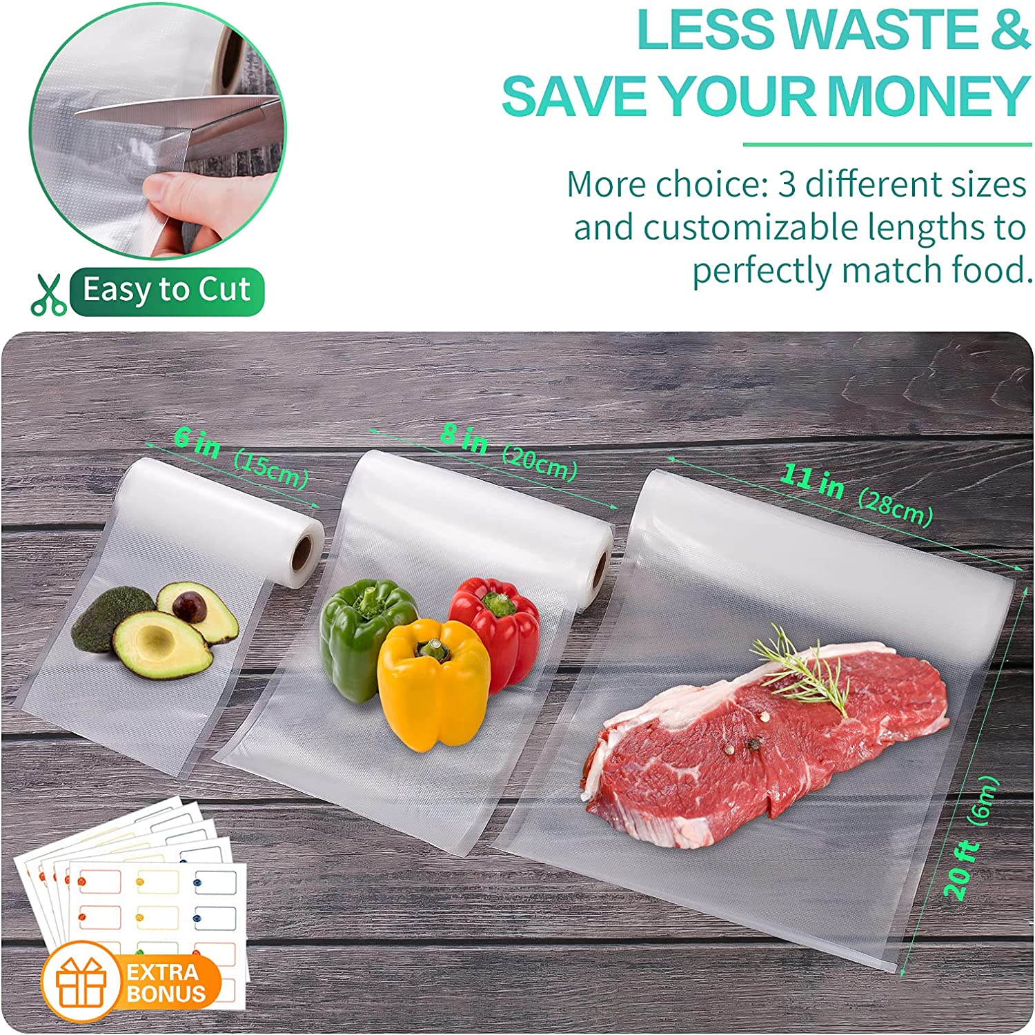 Vakumlu Gıda Vakumlama Makines - Food Storage Roll Bags incelemesi ve fiyatı