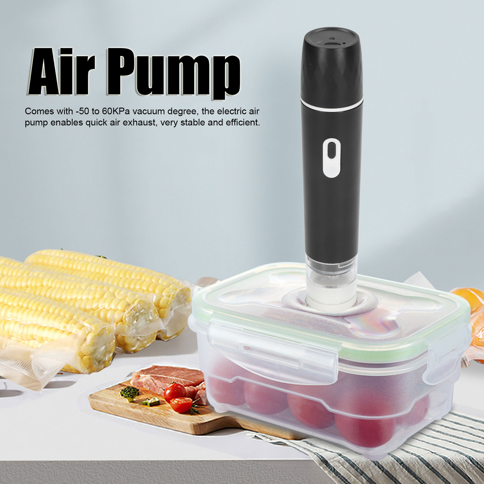 Elektrikli Hava Pompası El Tip - Food Storage Vacuum Sealer Machine incelemesi ve fiyatı
