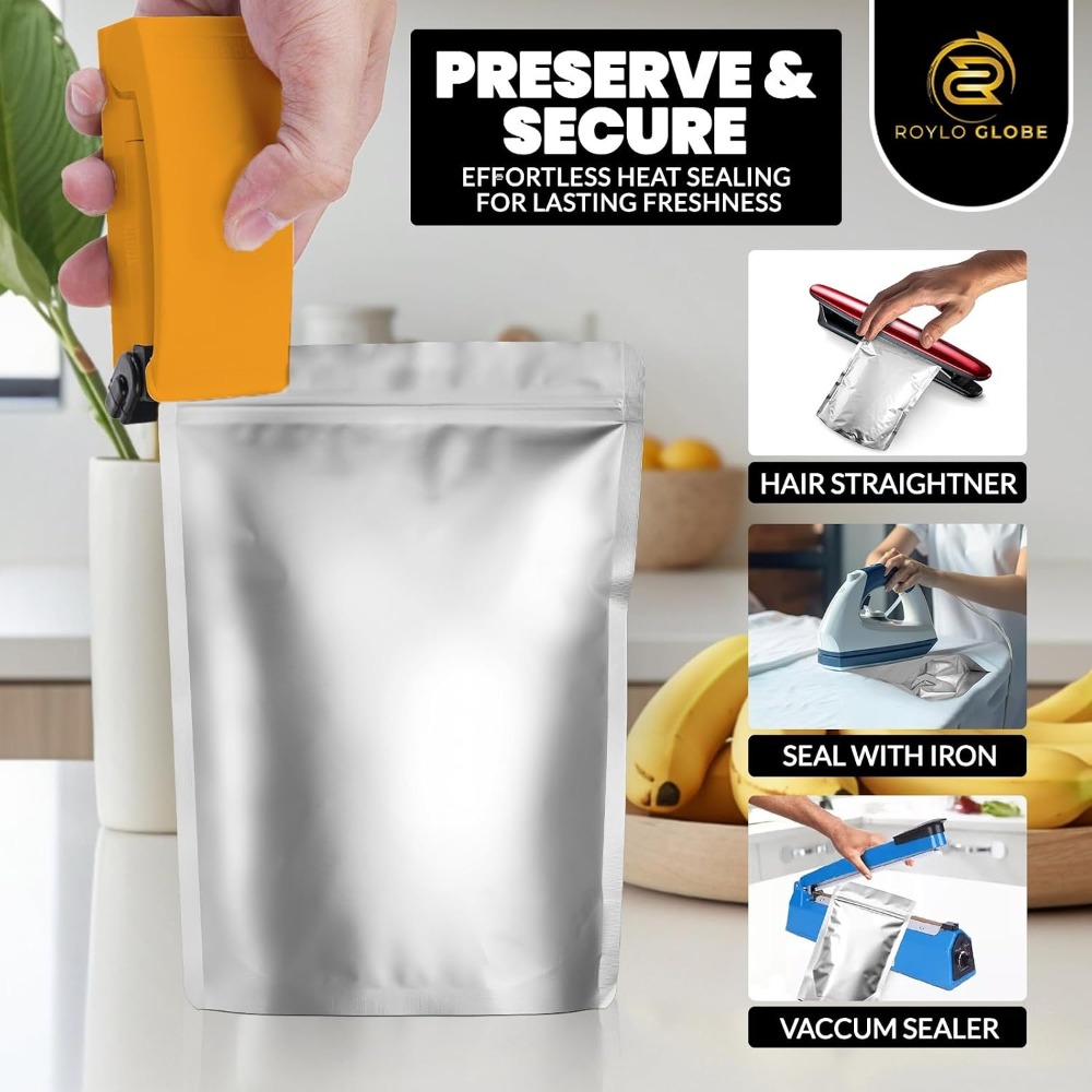 100 adet 2 Quart Mylar Poşet,  - Food Storage Long Term incelemesi ve fiyatı
