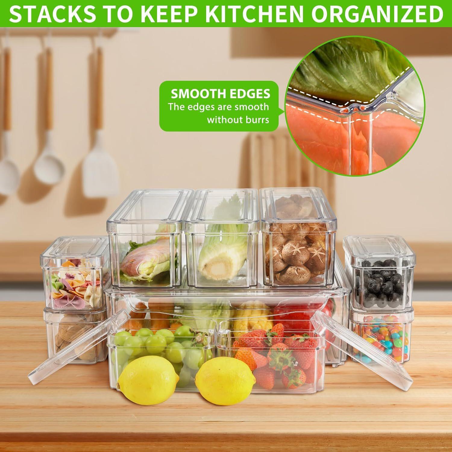 10/14 Parça Buzdolabı Düzenley - Stackable Pantry Bin incelemesi ve fiyatı