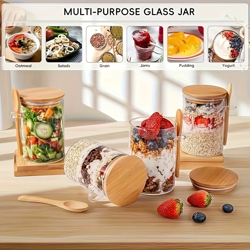 1/2/4/8 Parça Yulaf Ezmesi Cam - Food Storage Glass Box incelemesi ve fiyatı