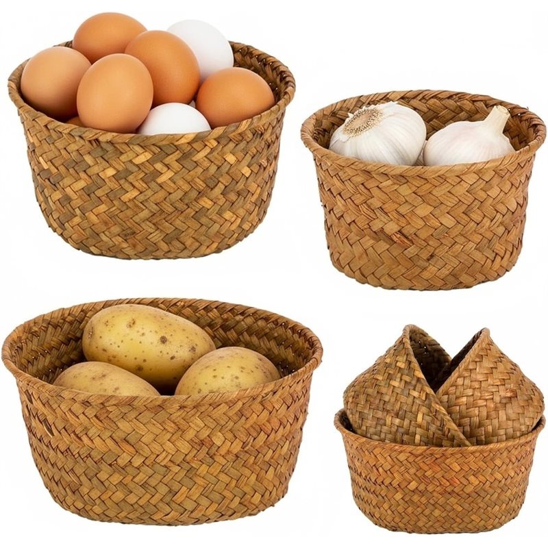 SHGO-Round Deniz Çayırı Dokuma - Stackable Pantry Bin incelemesi ve fiyatı