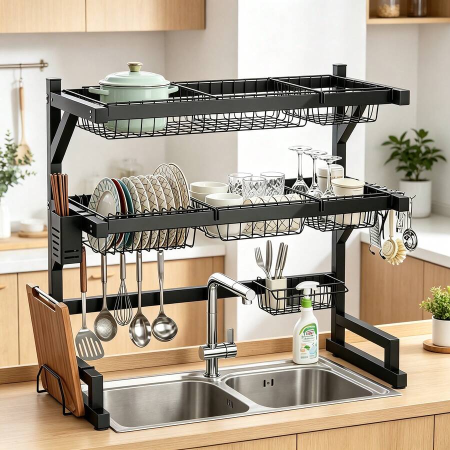 2 Katlı Mutfak Lavabo Üstü Bul - Food Storage Rack incelemesi ve fiyatı