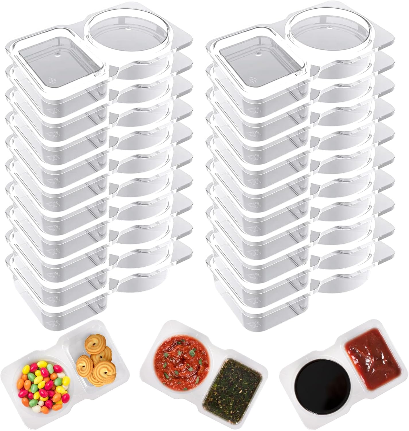Çift Bölmeli Sos Kabı, Yeniden - Food Storage Without Plastic incelemesi ve fiyatı