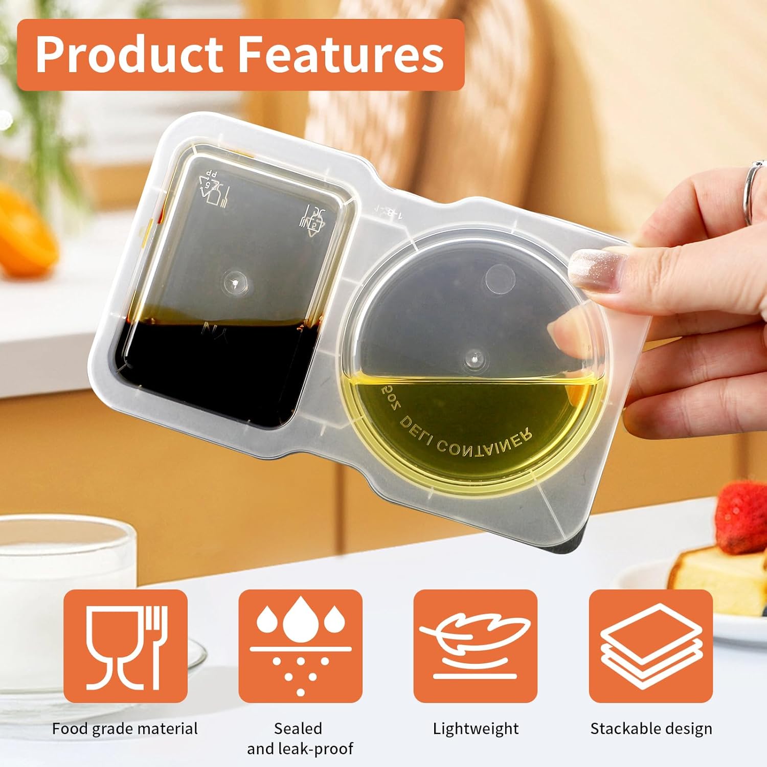 Çift Bölmeli Sos Kabı, Yeniden - Food Storage Without Plastic incelemesi ve fiyatı