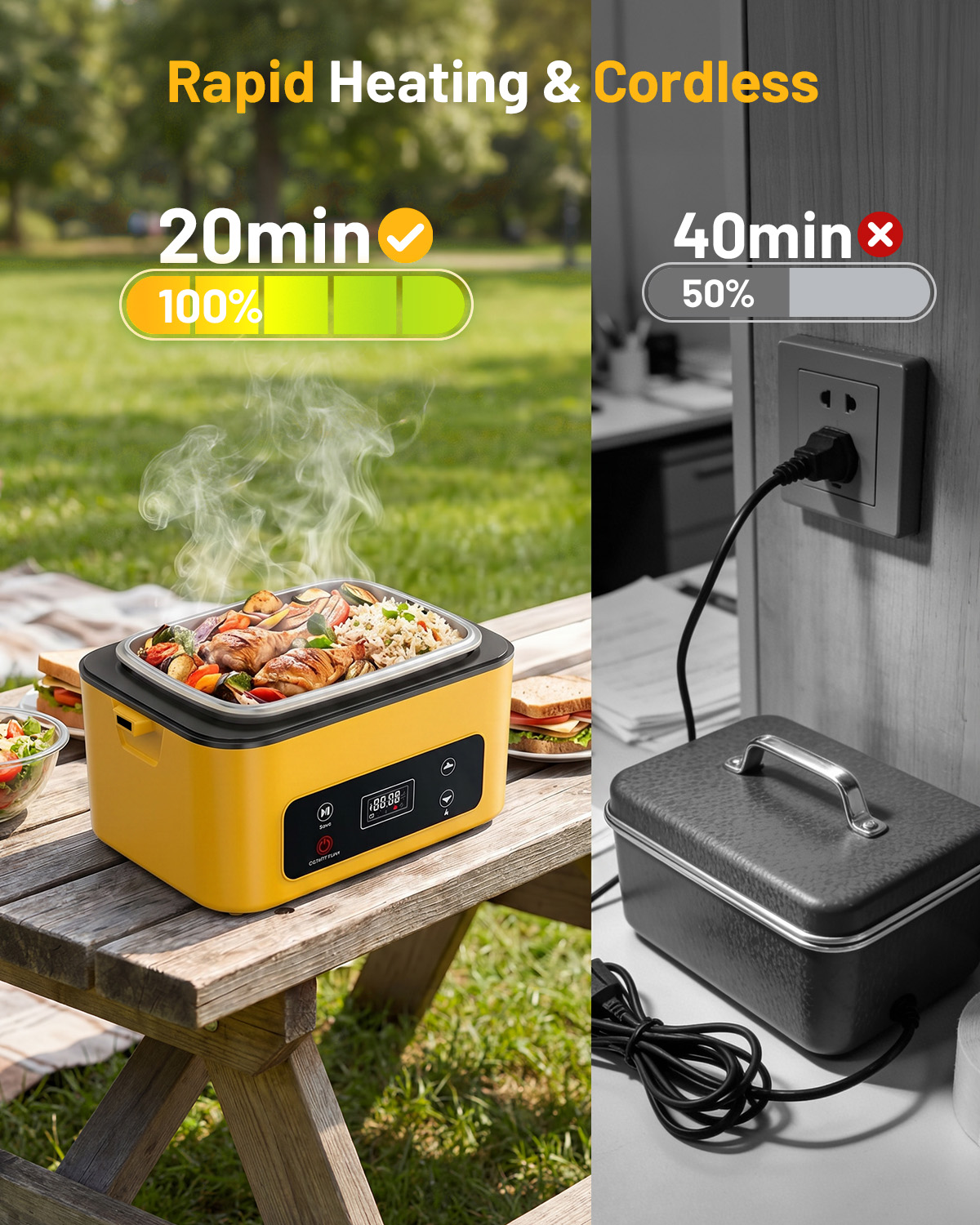 TaskStar Taşınabilir Isıtmalı  - Food Storage Camping incelemesi ve fiyatı