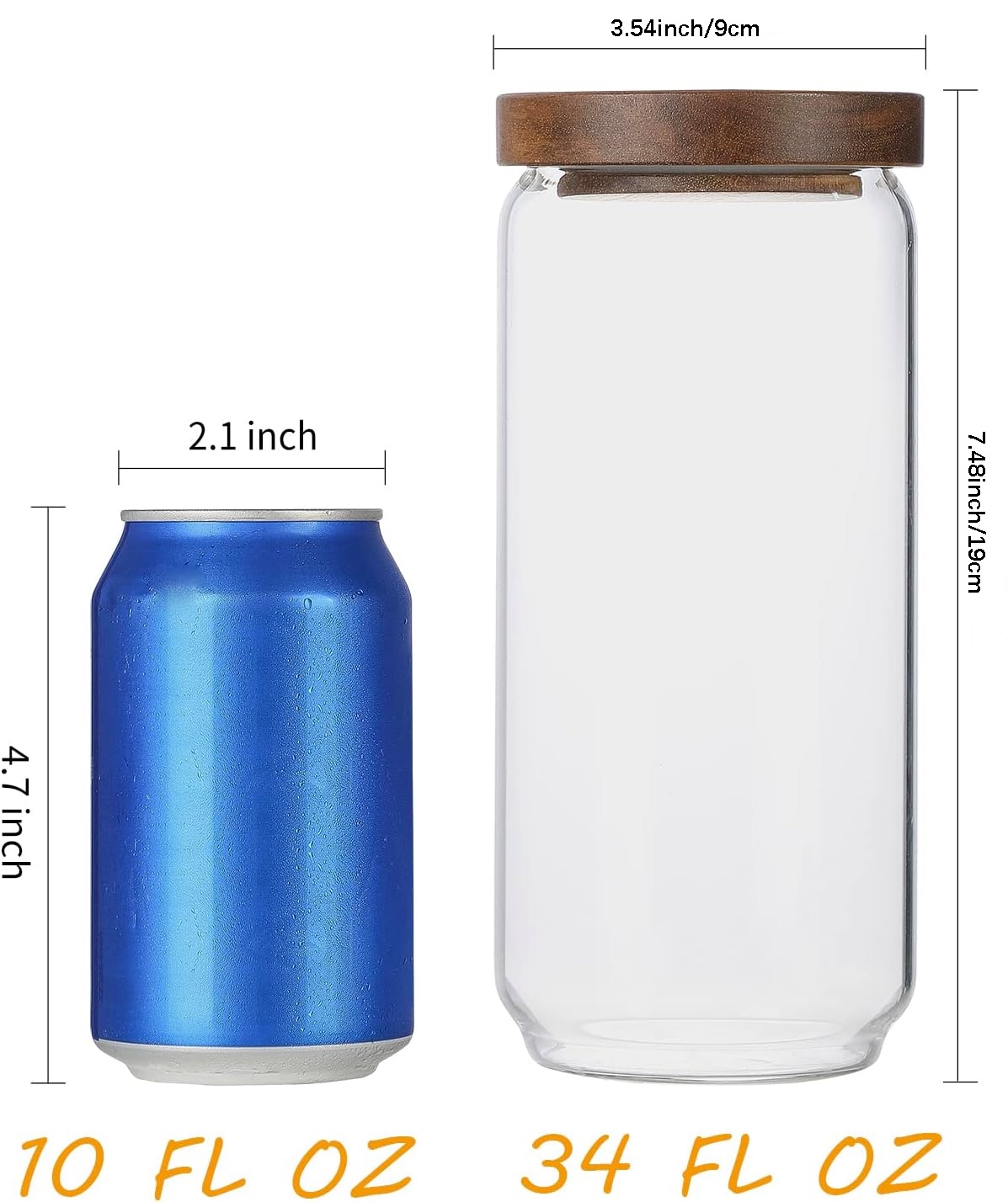 4'lü Paket 34 OZ Ahşap Kapaklı - Food Storage Glass Box incelemesi ve fiyatı