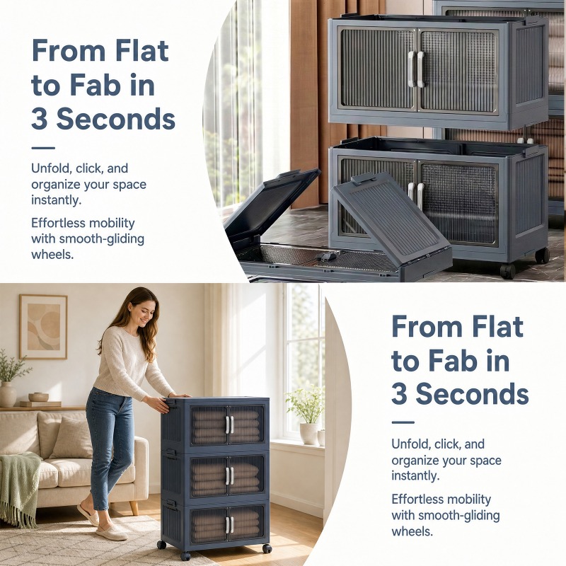 3 Katmanlı Katlanabilir Tekerl - Stackable Pantry Bin incelemesi ve fiyatı