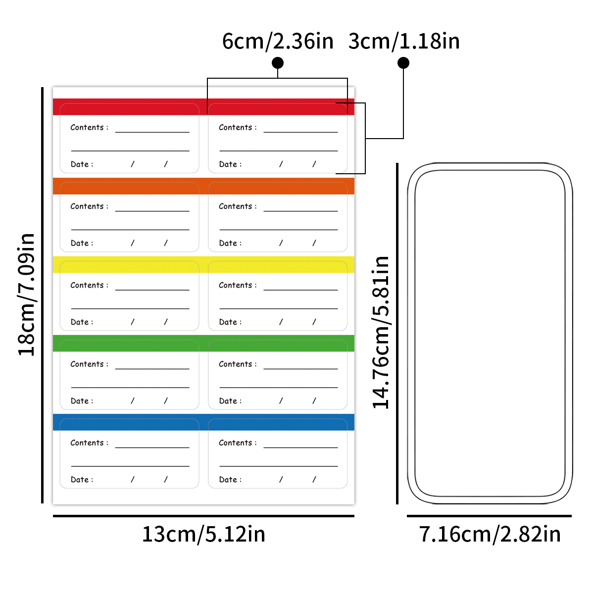 Gıda için 10 Yaprak/Paket Dond - Food Storage Label incelemesi ve fiyatı